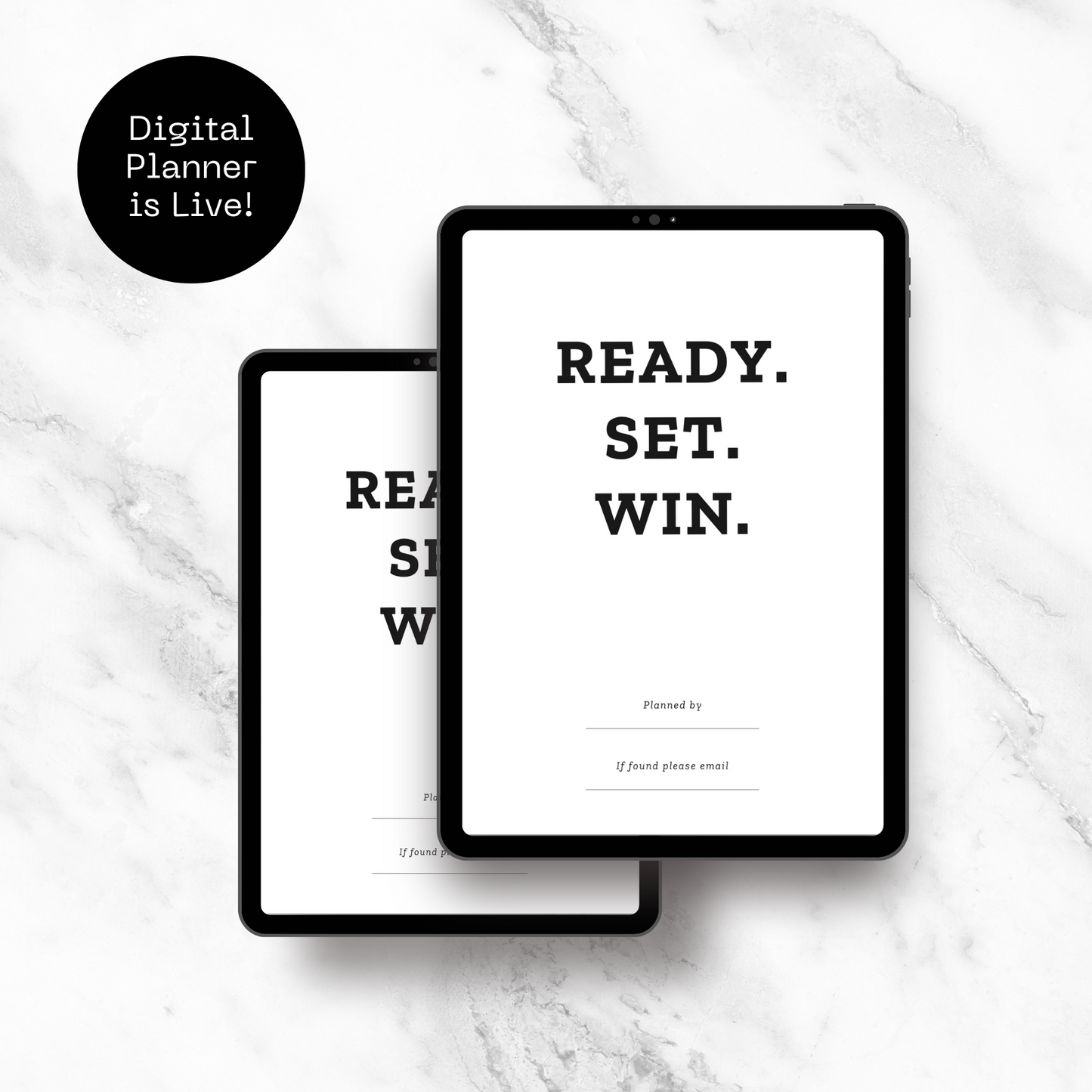 Ready Set Win Planner - 6 Month Goal Planner for Productivity Digital Download